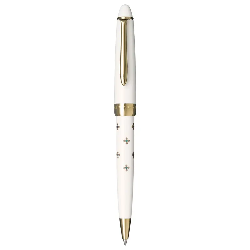 Sailor Classic Ko Floret Dot White Ballpoint Pen 15-2503-210