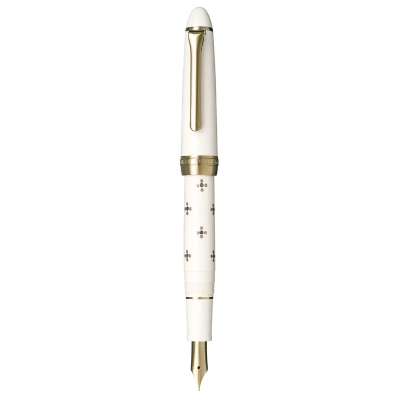 Sailor Classic Ko Floret Dot White Fountain Pen