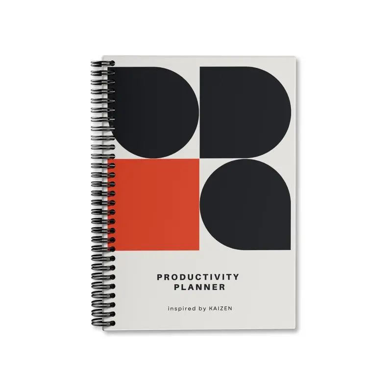 Simply Scribble Productivity Undated Daily Planner Inspired by Kaizen