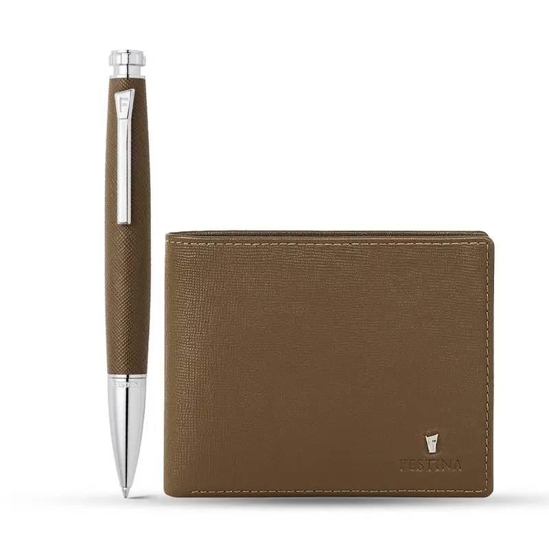 Festina Set Chronobike Camel (ballpoint pen & wallet)
