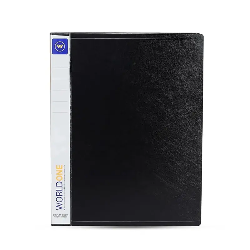Worldone Black Display Book File