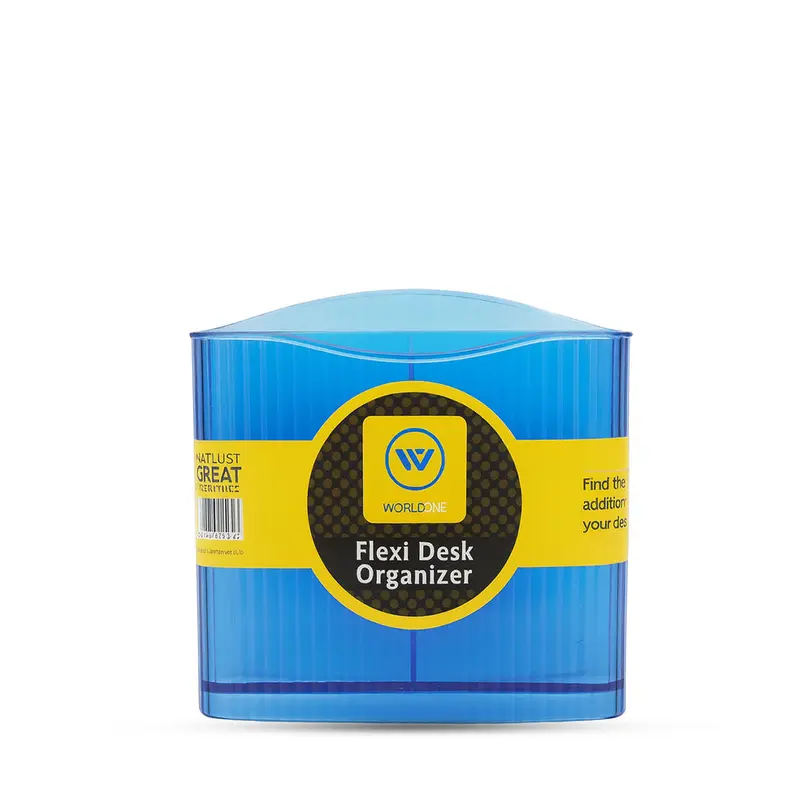 Worldone Flexi Desk Organiser Blue