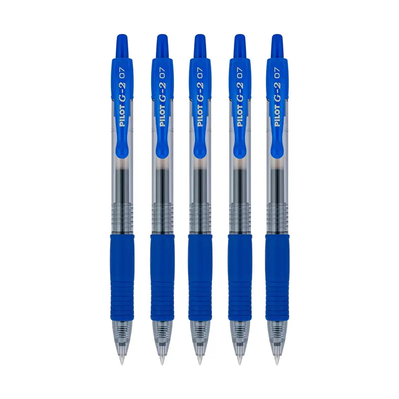 Pilot G2 0.7mm Retractable Roller Ball Pen- Pack of 5