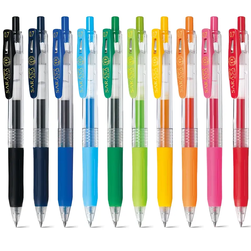 Zebra Sarasa Clip 0.7mm Gel Pen Set