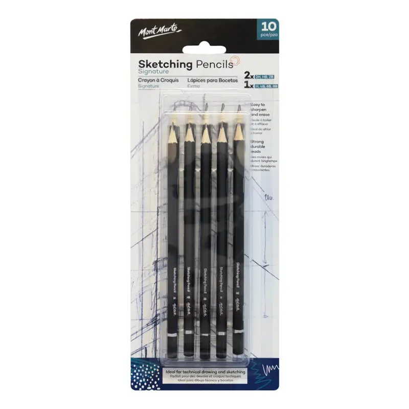 Mont Marte Sketching Pencils Signature 10pc