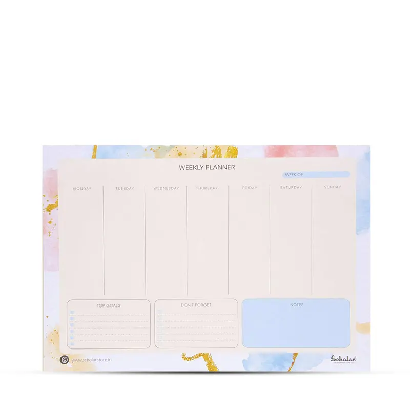 Scholar A4 Weekly Planner Horizontal (WPL)
