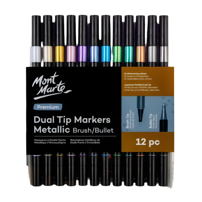Mont Marte Dual Tip Dot Markers Signature - 12pc