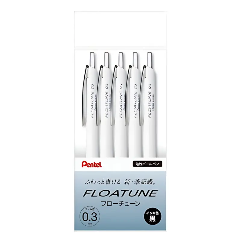 Pentel Ballpoint Pen Black Ink - Floatune Set