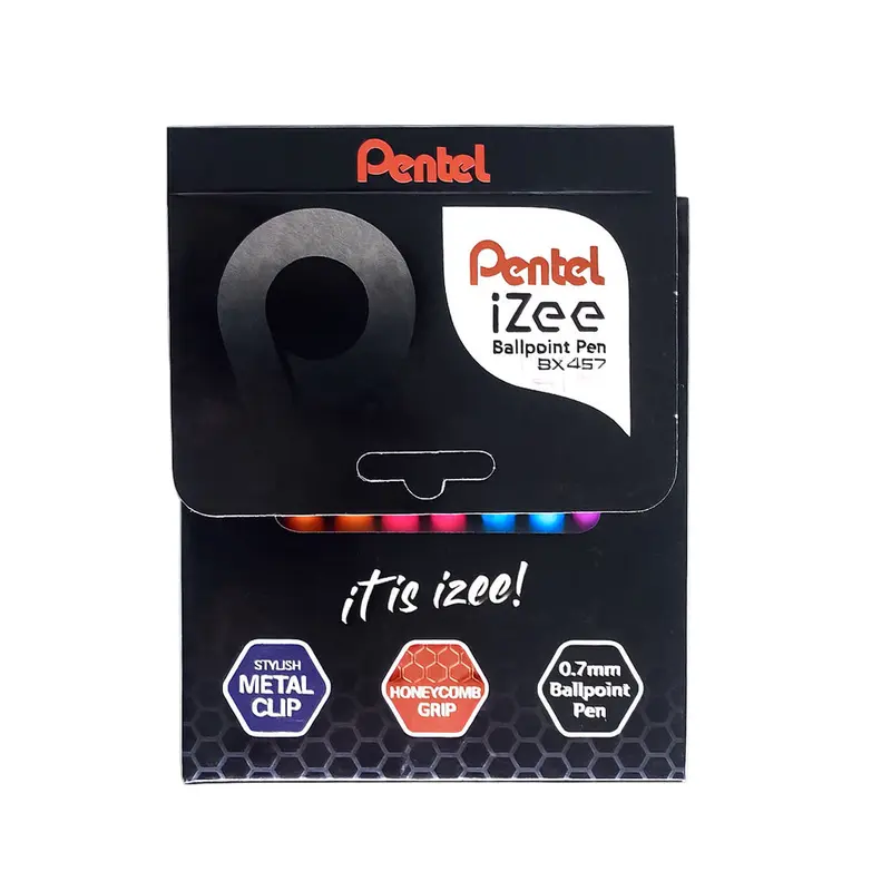 Pentel Izee Ballpoint Pen 0.7mm -Pack of 10