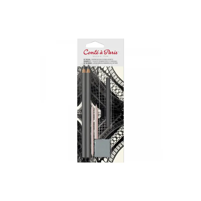 Conte a Paris Sketching and Drawing Pencil Set - Pack of 6