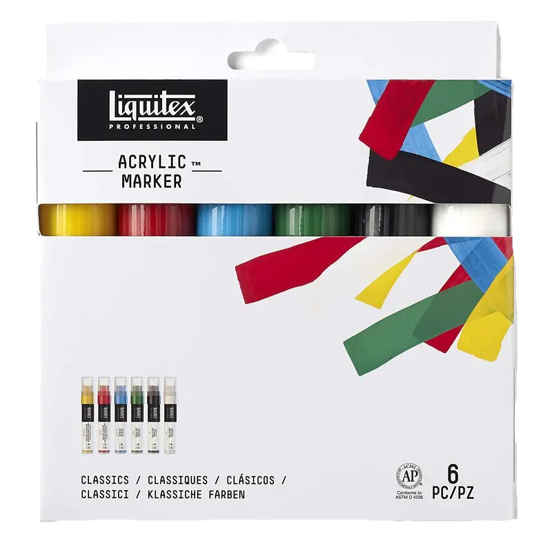 Liquitex Professional Acrylic Marker Set - Pack of 6