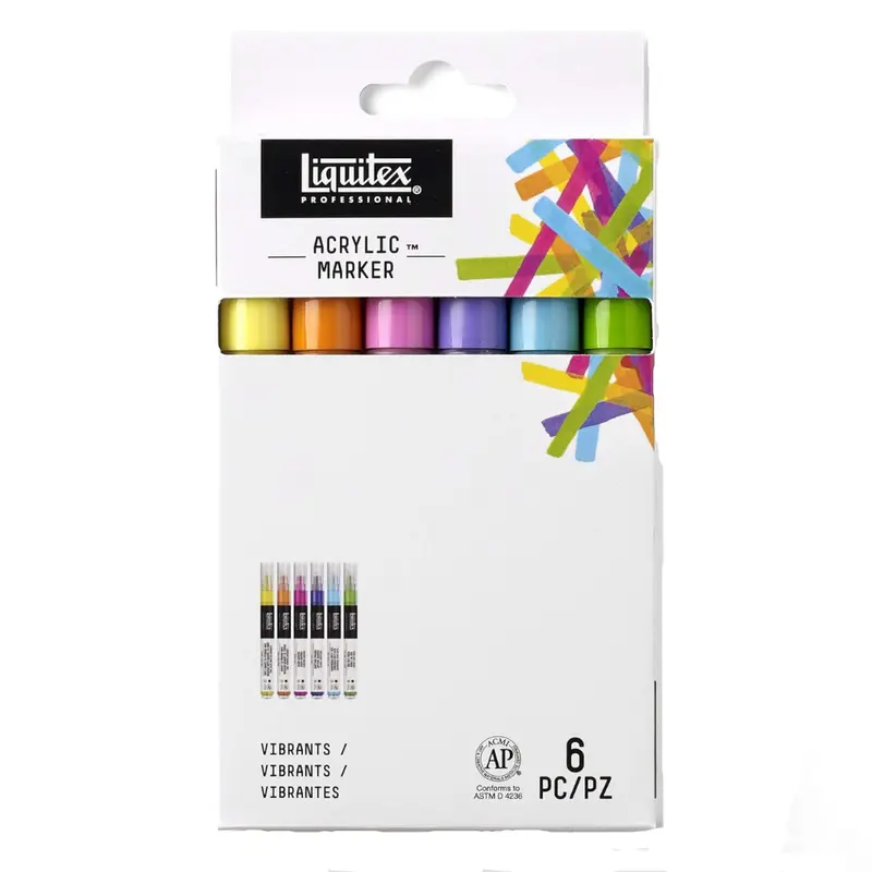 Liquitex Professional Paint Acrylic Marker Set - Pack of 6