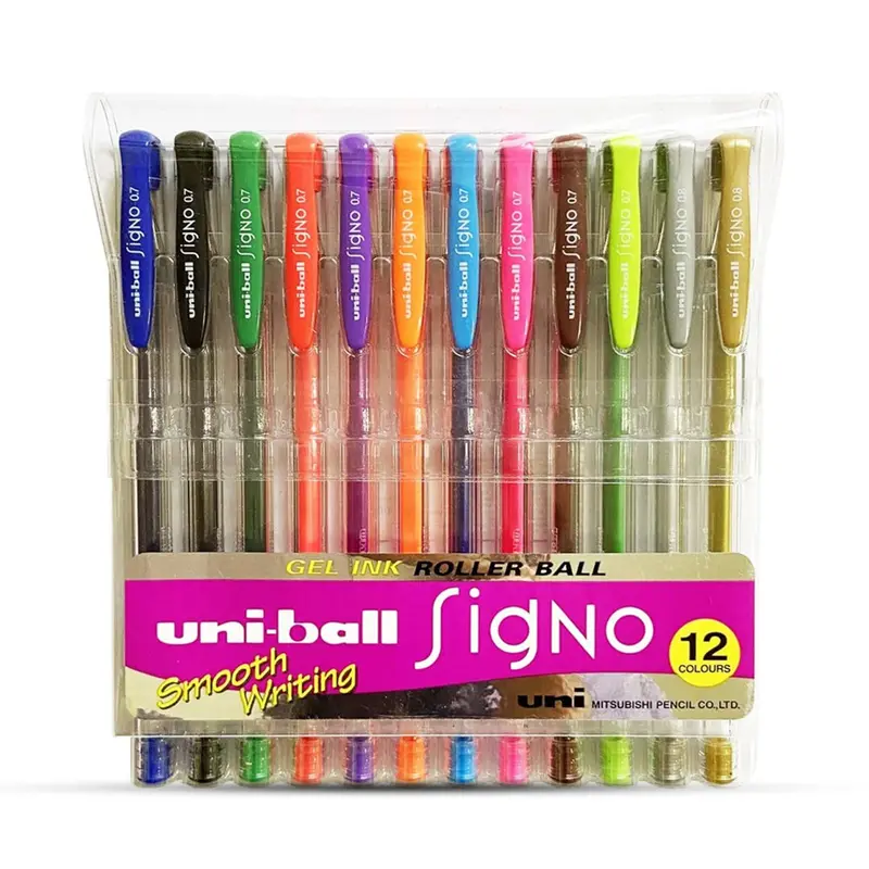 Uniball Signo Gel Pen Wallet 0.7mm
