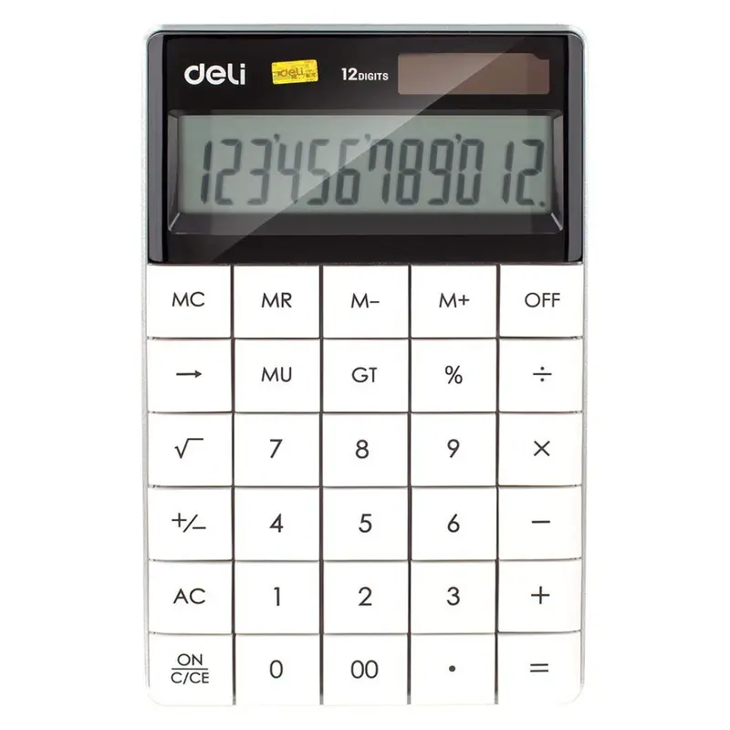 Deli Modern Compact Calculator 12 Digit