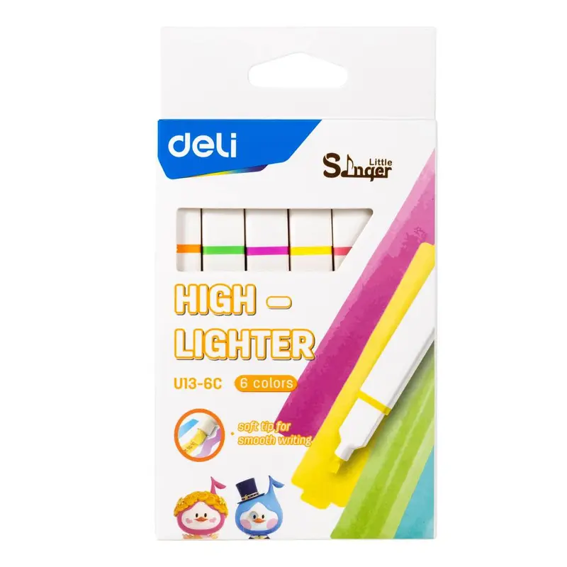 Deli Little Singer Highlighter Pack of 6