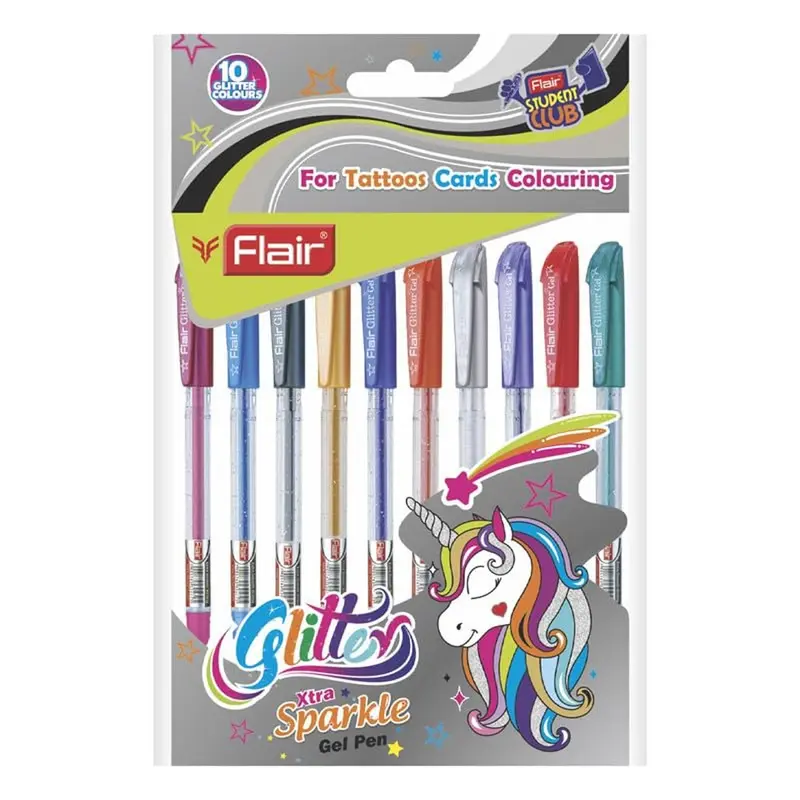 Flair Glitter Xtra Gel Pen Set