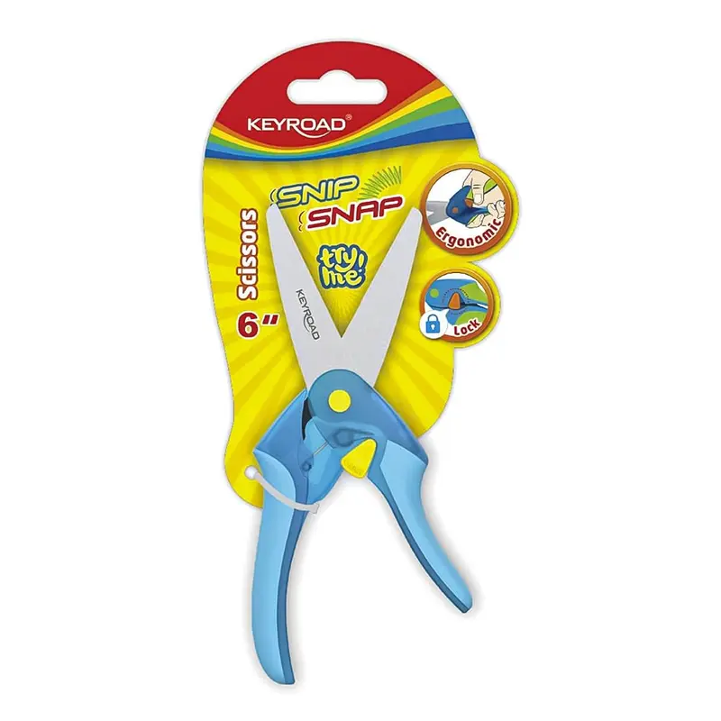 Keyroad Snip Snap Scissors 6" (Pack of 1)