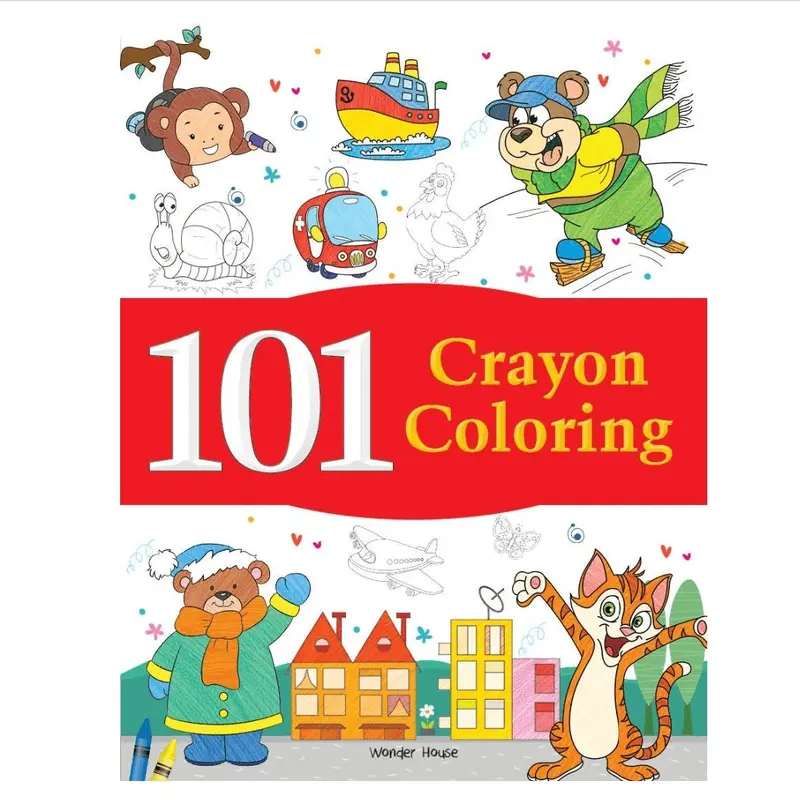 101 Crayon Colouring: Fun Activity Book For Children