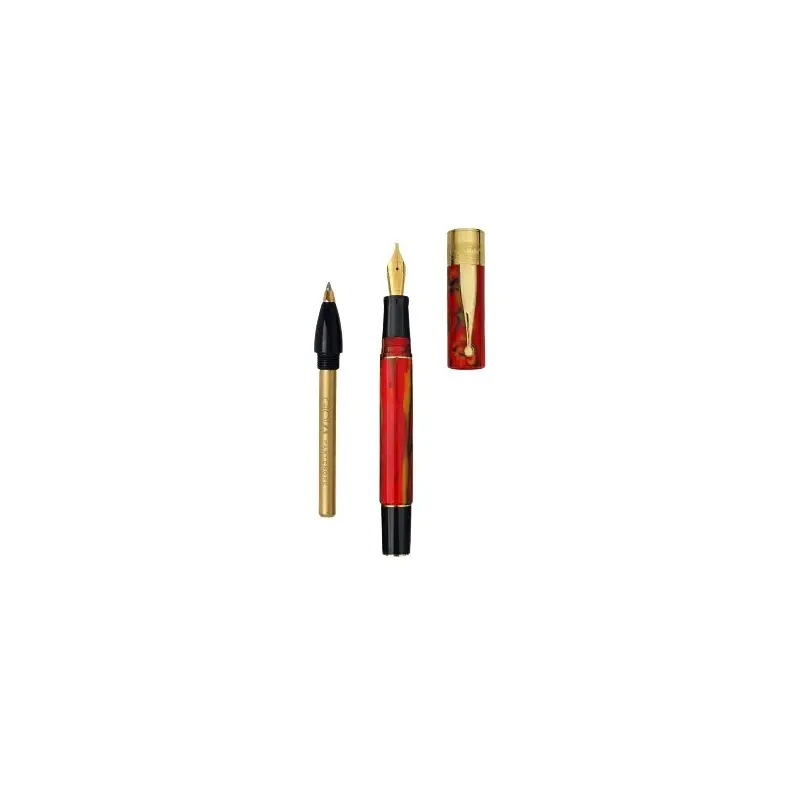 Gioia Partenope Dual pen- Fountain Pen & Rollerball Pen- Fiamma Flame GT