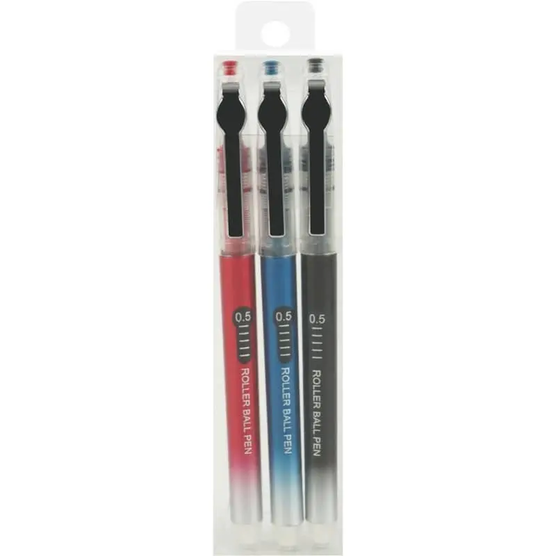 Guangbo Rollerball Pen 0.5mm- Pack of 3