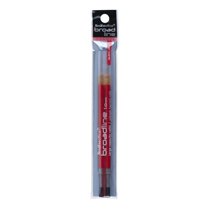 Scrikss Broadline 1.0mm Refill- Red Set of 10 Packets