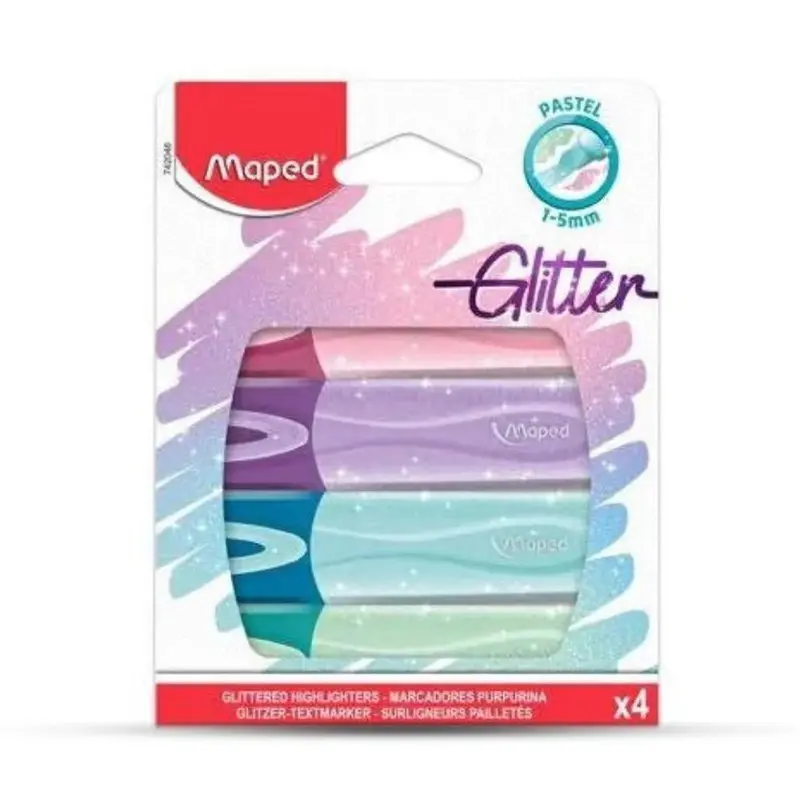 Maped Fluo Peps Classic Pastel Glitter Highlighters