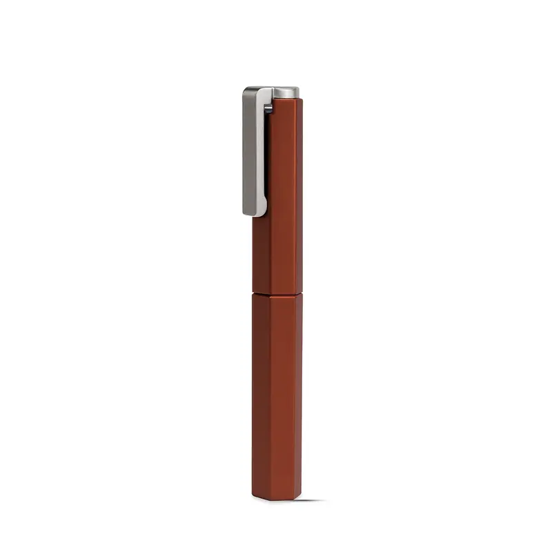 Worther Compact Mocca Brown Aluminum Fountain Pen