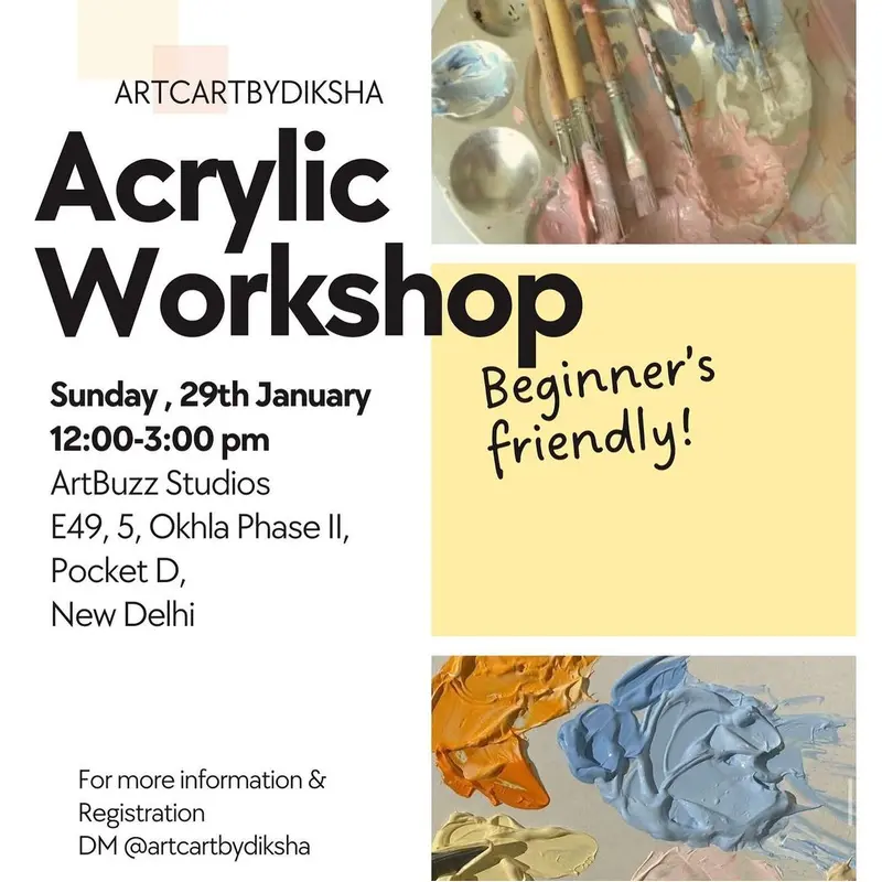 Acrylic Workshop with Diksha Rai (January, 2023)