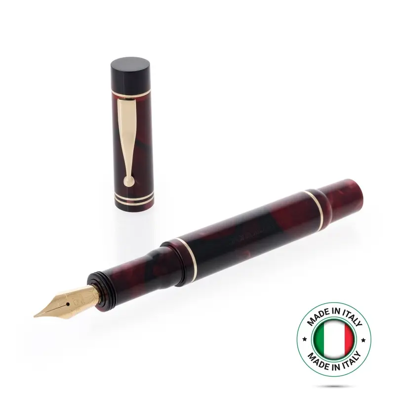 Gioia Alleria Amaranto Red-black GT Fountain Pen