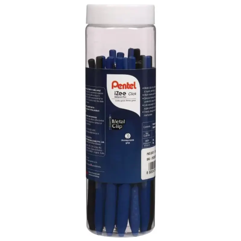 Pentel Izee Click 1.0mm Ballpoint Pen (Pack of 15)