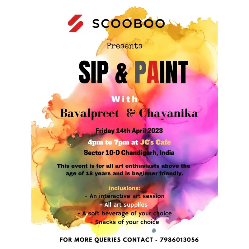 Sip & Paint with Bavalpreet & Chayanika, Chandigarh (April, 2023)