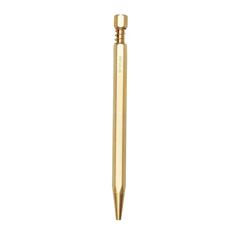 Ystudio Classic Revolve Spring Brass Ballpoint Pen