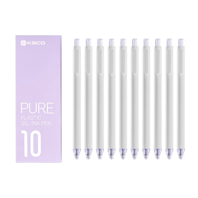 Kaco Pure Soft Touch Candy Black 0.5mm Gel Pen Set