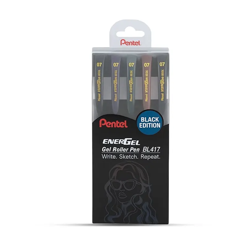 Pentel Energel Roller Gel Pen 0.7mm Black Edition