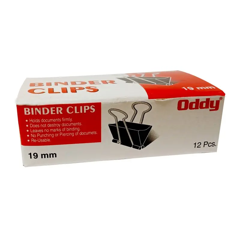 Oddy Binder Clips 12 Pcs Pack
