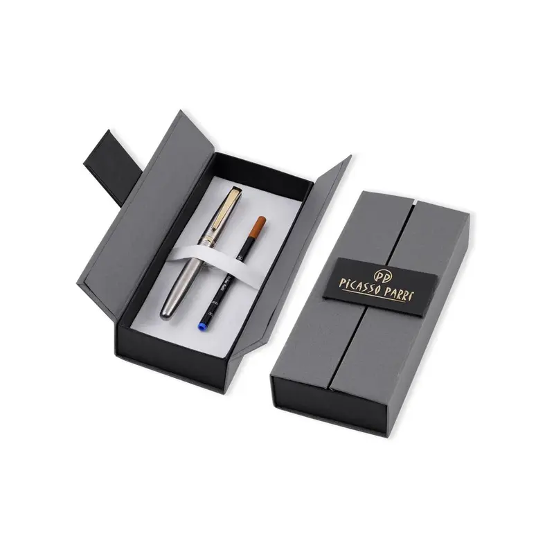 Picasso Parri Brace Stainless Steel Roller Pen With An Extra Refill For Free