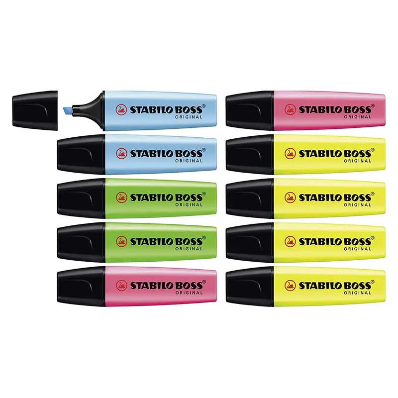 Stabilo Boss Highlighter Pack Of 10 Colors