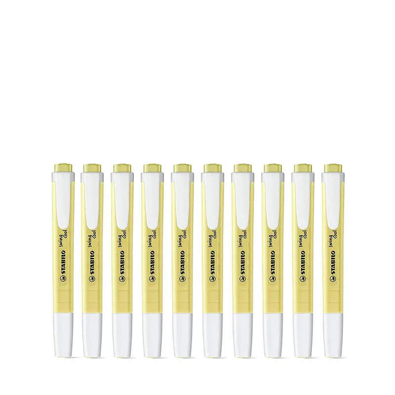 Stabilo Swing Cool Pastel Yellow Highlighters Set