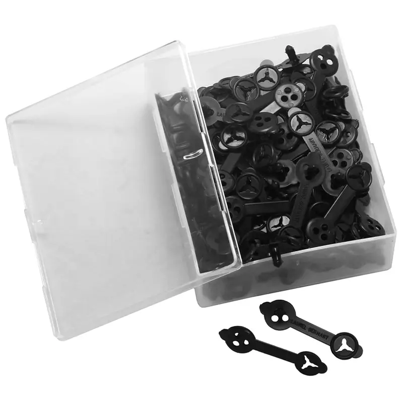 Laurel Box of Letter Fasteners Jota Black 36 mm