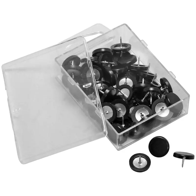 Laurel Box of Super Drawing Pins Black 14 mm