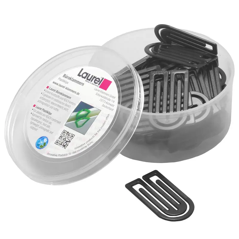 Laurel King Paper Clip Black 50 mm