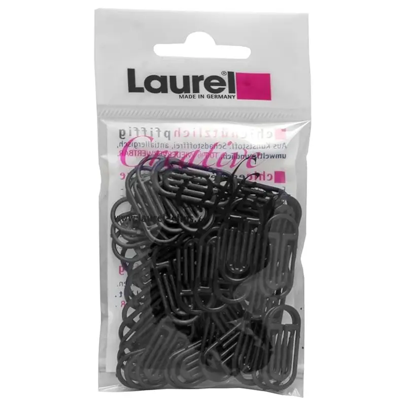 Laurel King Paper Clip Polystyrene Black 25/30 mm