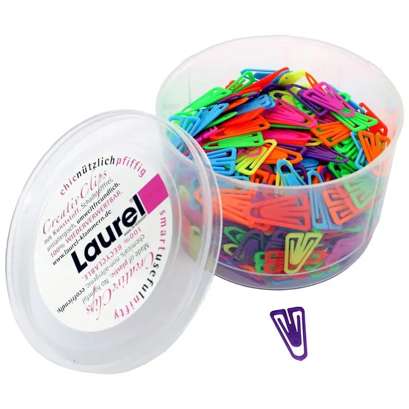 Laurel Plasticlips Assorted 25 mm- Pack of 100