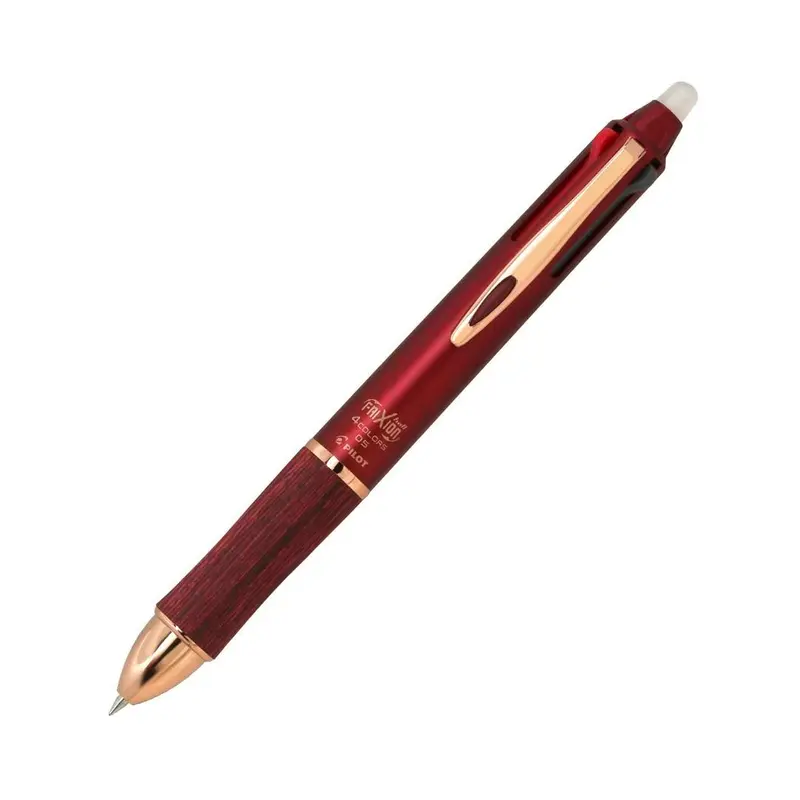 Pilot FriXion Ball 4 Wood 4 Color Gel Ink Multi Pen - 0.5 mm