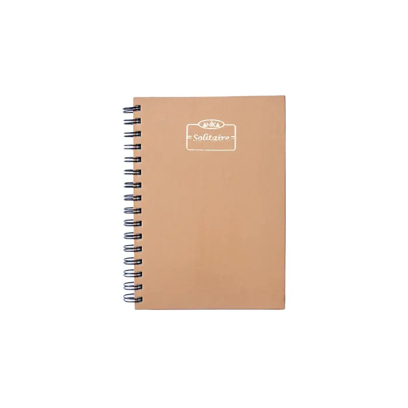 Anika Solitaire Ruled Wiro Notebook