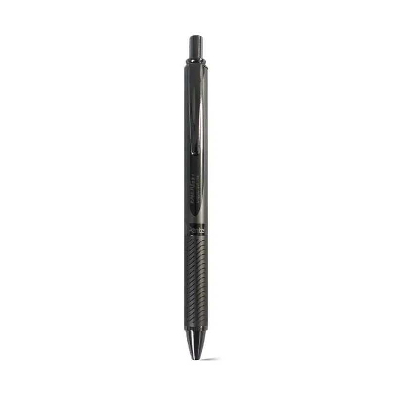 Pentel Energel Metal Black Body Gel Pen