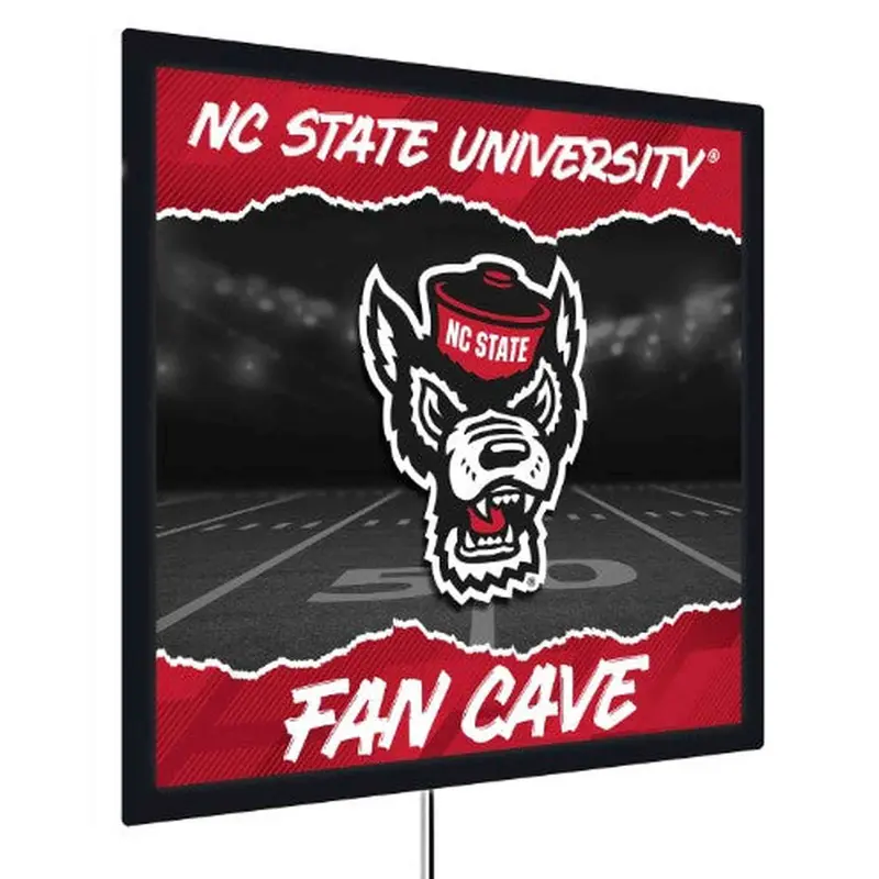 LED Wall Decor: North Carolina State 23"x23" Square Edgelight