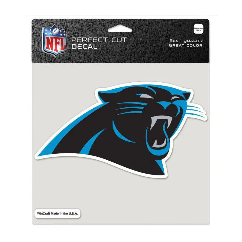 Decal: Carolina Panthers 8"x8"