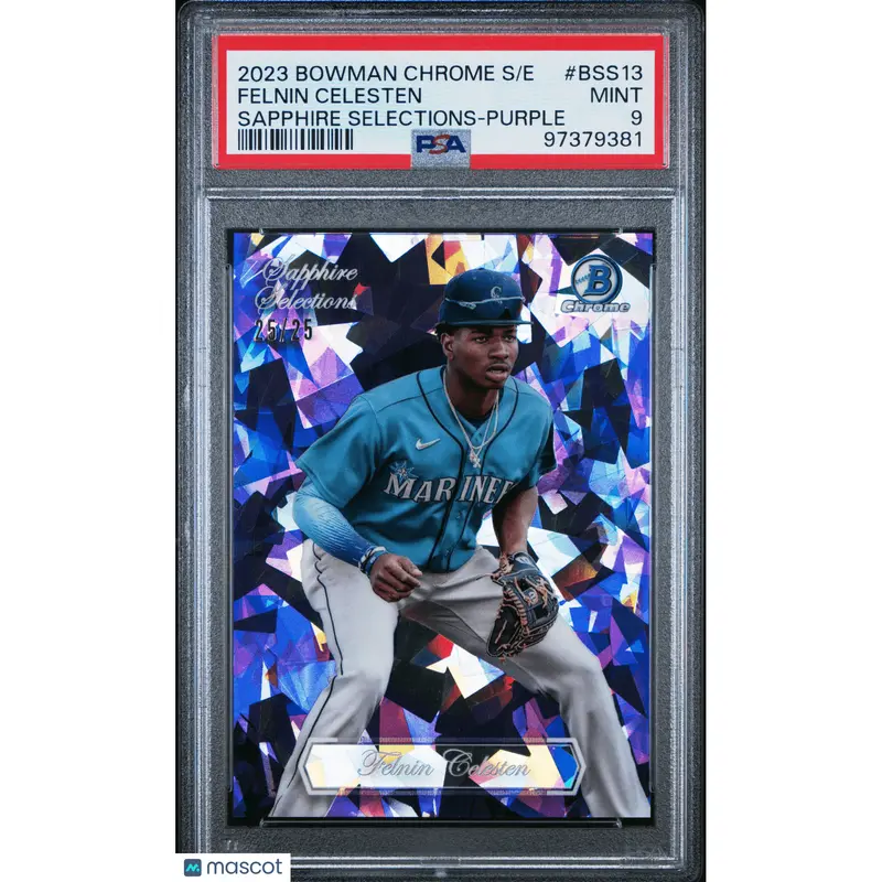 Felnin Celesten 2023 Bowman Chrome Sapphire Edition Sapphire Selections #BSS13 PSA 9