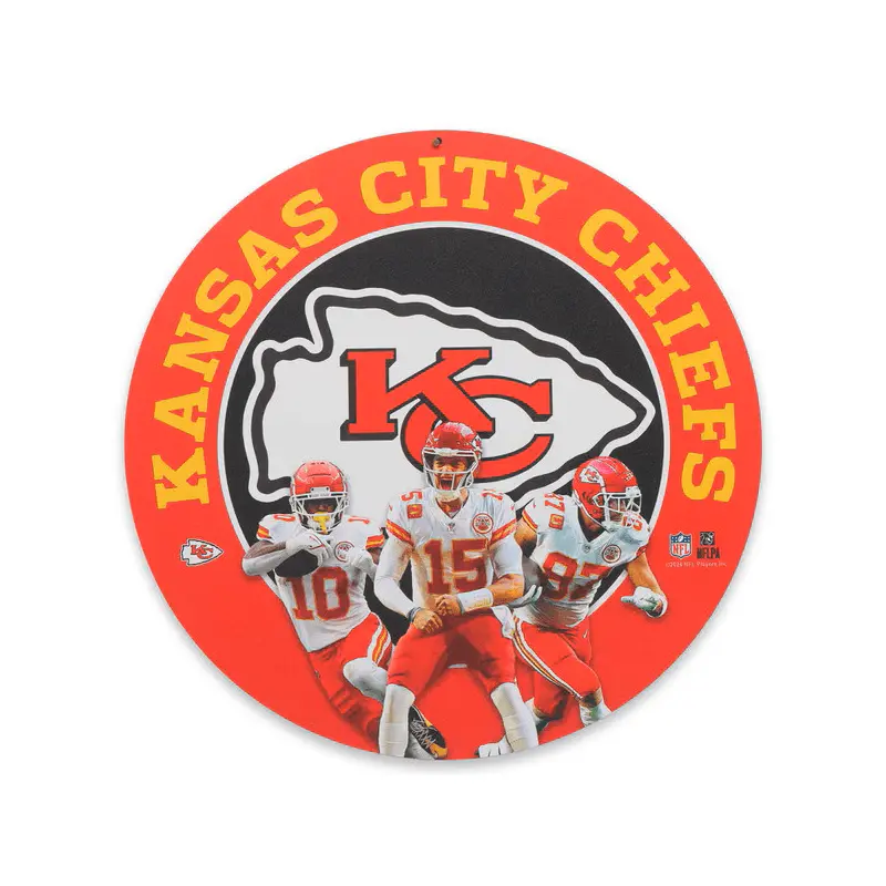 Metal Sign: Kansas City Chiefs
